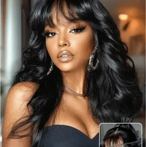 Loose Wave Wig With Bangs