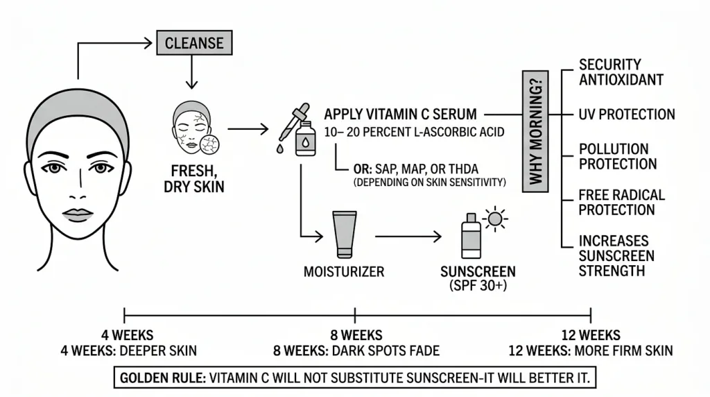 Vitamin C in the Morning Is Considered the Ideal Time for Skincare