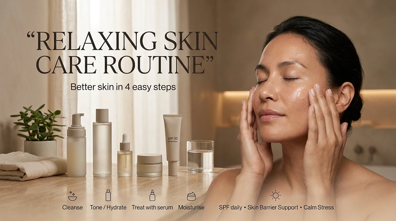 Relaxing Skin Care Routine: 4 Easy Steps