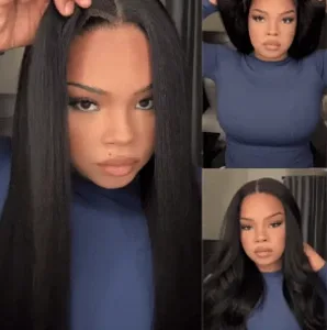 Yaki Straight Glueless Lace Wig