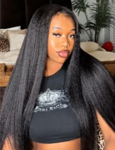 Yaki Straight Human Hair Wig