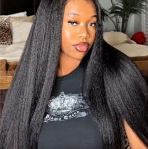 Yaki Straight Human Hair Wig